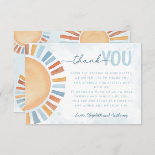 Sunshine Dankeschön Kartenbrief Hinweis Begleitkarte