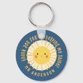 Sunshine Dankeschön Lehrer modern elegant Schlüsselanhänger (Rückseite)