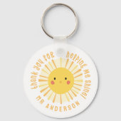 Sunshine Dankeschön Lehrer modern elegant Schlüsselanhänger (Vorderseite)