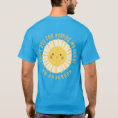Sunshine Dankeschön Lehrer modern elegant T-Shirt (Rückseite)