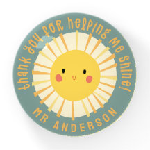 Sunshine Dankeschön Lehrer moderne elegante grün