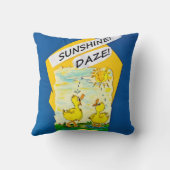 "Sunshine Daze" Drehkissen Kissen (Rückseite)