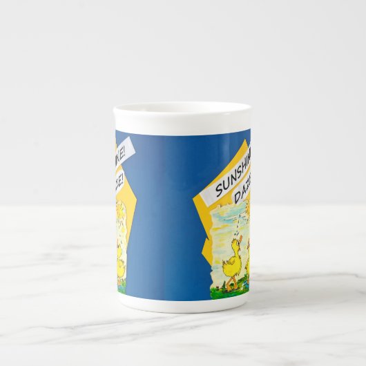 "Sunshine Daze" Keramik Kaffee Tasse (Vorderseite)