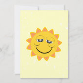 Sunshine Design Baby Dusche Einladung (Rückseite)