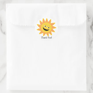 Sunshine Design Vielen Dank Runder Aufkleber