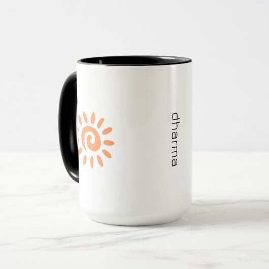 Sunshine Dharma Tasse (Vorderseite Links)
