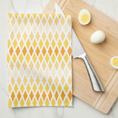 Sunshine Diamond Ombre Monogram Geschirrtuch (Viertel Falte)