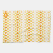 Sunshine Diamond Ombre Monogram Geschirrtuch (Horizontal)