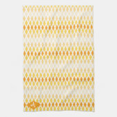 Sunshine Diamond Ombre Monogram Geschirrtuch (Vertikal)