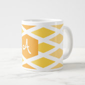 Sunshine Diamond Ombre Monogram Jumbo-Tasse (Vorderseite Rechts)