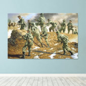 Sunshine Division in Korea von Rick Reeves Print Leinwanddruck (Insitu (Holzboden))