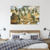 Sunshine Division in Korea von Rick Reeves Print Leinwanddruck (Insitu (Schlafzimmer))