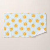 Sunshine Doodle Day Pattern Badhandtuch Set (Handtuch)