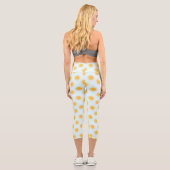 Sunshine Doodle Day Pattern Capri Leggings (Rückseite)