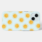 Sunshine Doodle Day Pattern Case-Mate iPhone Hülle (Rückseite (Horizontal))