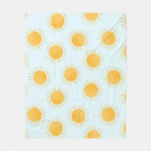 Sunshine Doodle Day Pattern Fleecedecke (Vorderseite)