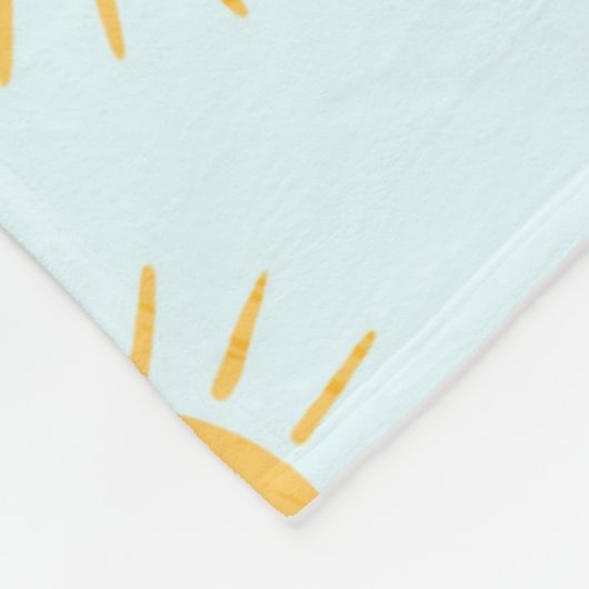 Sunshine Doodle Day Pattern Fleecedecke (Ecke)