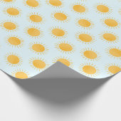 Sunshine Doodle Day Pattern Geschenkpapier (Ecke)