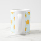 Sunshine Doodle Day Pattern Jumbo-Tasse (Rückseite)