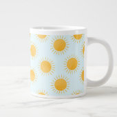 Sunshine Doodle Day Pattern Jumbo-Tasse (Rechts)
