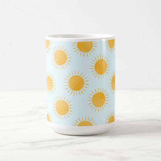 Sunshine Doodle Day Pattern Kaffeetasse (Mittel)