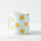 Sunshine Doodle Day Pattern Kaffeetasse (Vorderseite Links)