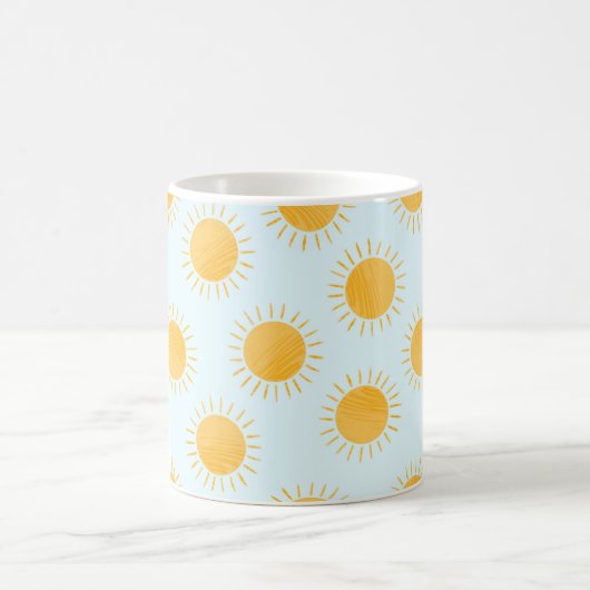 Sunshine Doodle Day Pattern Kaffeetasse (Mittel)