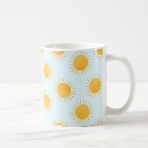 Sunshine Doodle Day Pattern Kaffeetasse