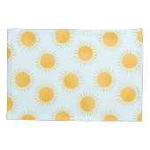 Sunshine Doodle Day Pattern Kissenbezug (Rückseite-Links)