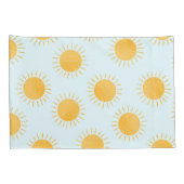 Sunshine Doodle Day Pattern Kissenbezug (Rückseite-Rechts)