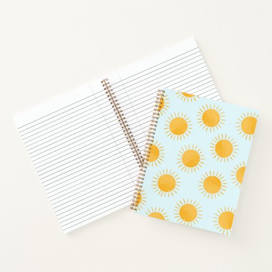 Sunshine Doodle Day Pattern Notizblock (Innenseite)