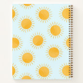 Sunshine Doodle Day Pattern Notizblock (Rückseite)