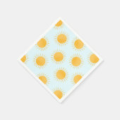 Sunshine Doodle Day Pattern Serviette (Ecke)