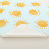 Sunshine Doodle Day Pattern Sherpadecke (3/4)