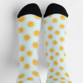 Sunshine Doodle Day Pattern Socken (Oben)