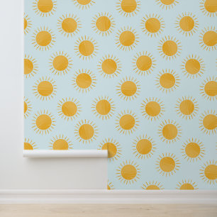 Sunshine Doodle Day Pattern Tapete