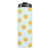 Sunshine Doodle Day Pattern Thermosbecher (Vorderseite)