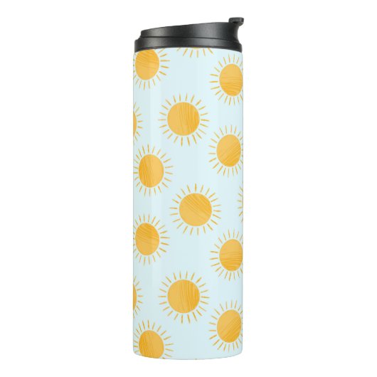 Sunshine Doodle Day Pattern Thermosbecher (Nach links gedreht)