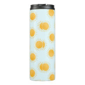 Sunshine Doodle Day Pattern Thermosbecher (Rückseite)