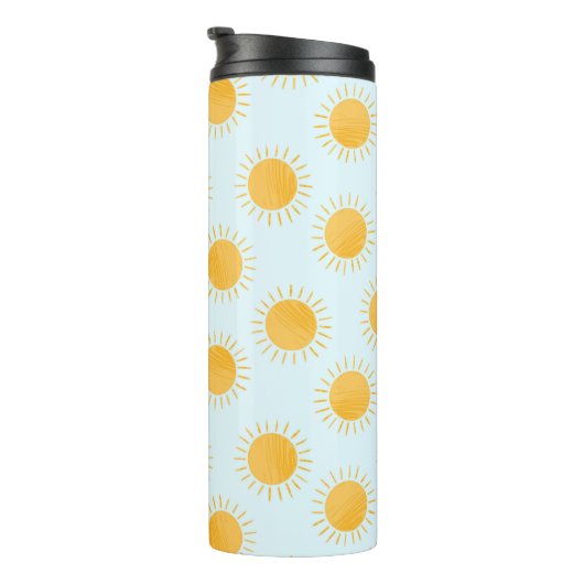 Sunshine Doodle Day Pattern Thermosbecher (Nach rechts gedreht)