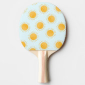 Sunshine Doodle Day Pattern Tischtennis Schläger (Vorderseite)