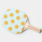Sunshine Doodle Day Pattern Tischtennis Schläger (Seitenansicht)
