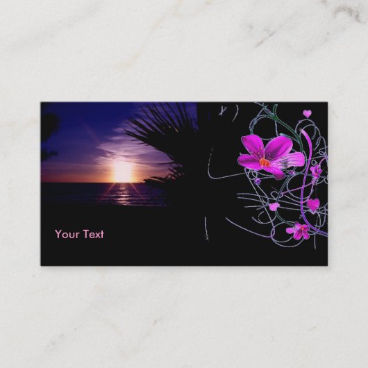 Sunshine Dream Business Card Visitenkarte (Vorderseite)