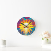 Sunshine Dream Runde Wanduhr (Zuhause)