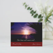 Sunshine Dream Save the Date Postkarte (Stehend Vorderseite)