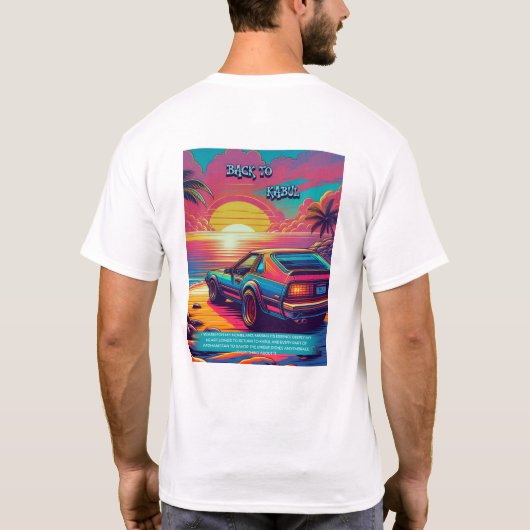 "Sunshine Drive Graphic T-Shirt" T-Shirt (Rückseite)