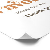 Sunshine Favorits Boho Retro Sun Party Signing Poster (Ecke)