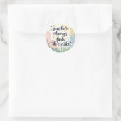 Sunshine findet immer Aufkleber (Tasche)