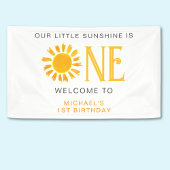 Sunshine First Birthday Willkommen Banner