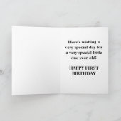 Sunshine First Geburtstag Karte (Innenseite)